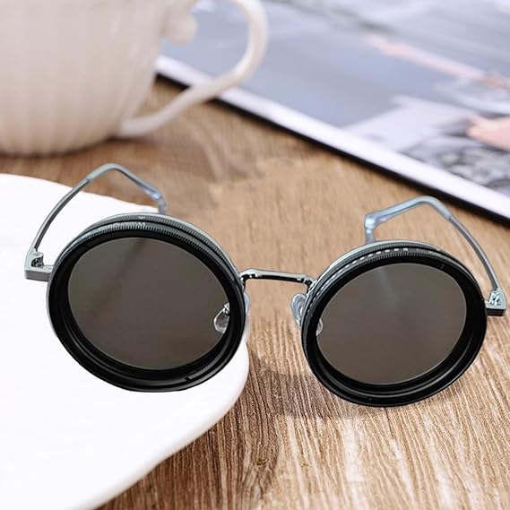 DimEye Adjustable Round Polarized Sunglasses