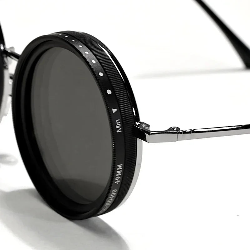 DimEye Adjustable Round Polarized Sunglasses