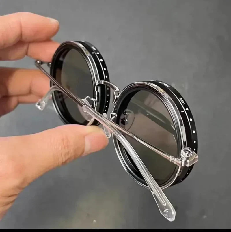 DimEye Adjustable Round Polarized Sunglasses