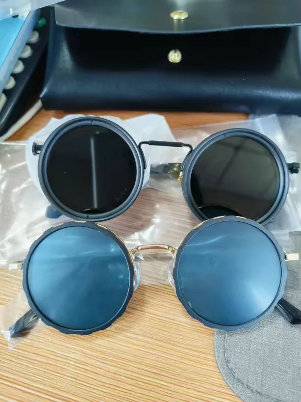 DimEye Adjustable Round Polarized Sunglasses