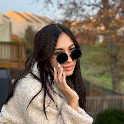 DimEye Adjustable Round Polarized Sunglasses