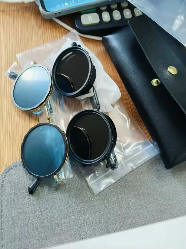 DimEye Adjustable Round Polarized Sunglasses